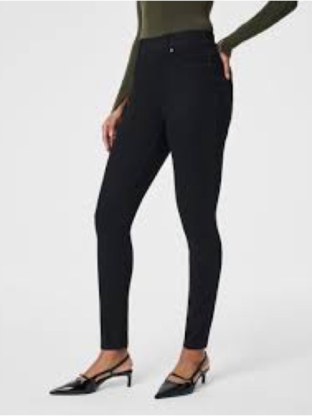SPANX Black Skinny Pull On Denim